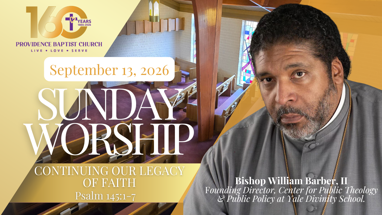 Rev. Barber and title of sermon